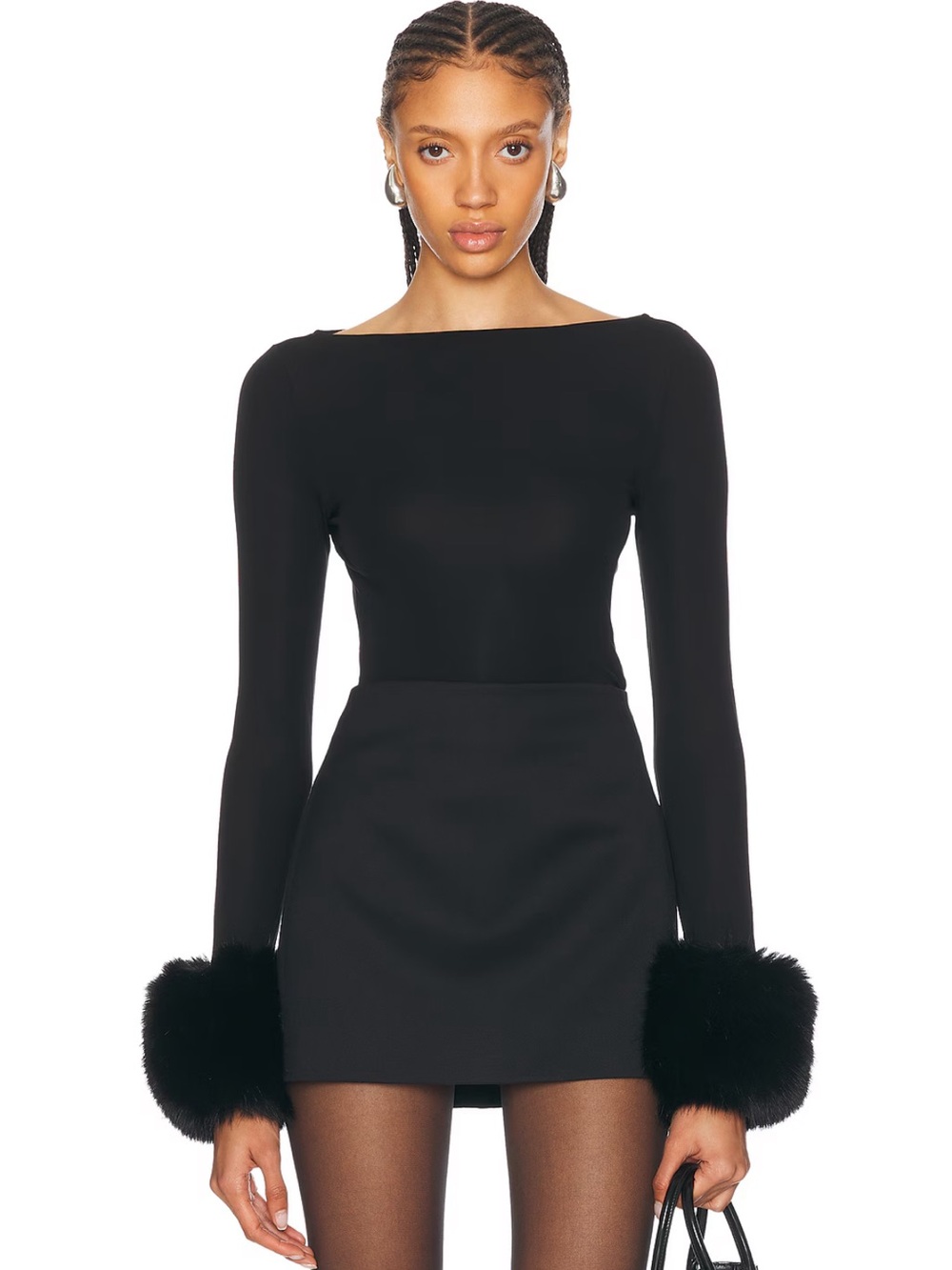 NWT! L'Academie Dinara Top in Black